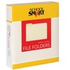 School Smart Manila File Folders, Letter Size, 1/5 Cut Tabs, Pack of 100 - 2 of 4