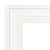 34" x 28" Non-Beveled Ridge White Wall Mirror - Amanti Art: Modern Rectangular, Polystyrene Frame, Wall Mount - 3 of 4