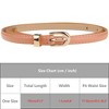 Elerevyo Women Skinny PU Leather Waist Belts with Gold Metal Buckle for Dress Jeans 1 Pc - 4 of 4
