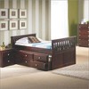 Donco Kids Captian Twin Cappuccino Trundle Bed - 2 of 2