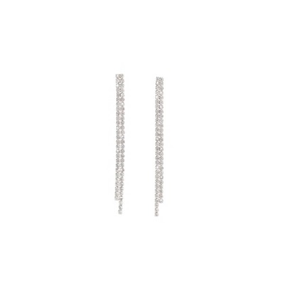 Alina Crystal Double Drop Earrings by Tomorrow Studio