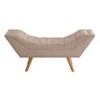 Jaime Button Tufted Bench Beige - Boraam: Upholstered Ottoman, Nailhead Trim, Wood Frame, 250lb Capacity - 2 of 4