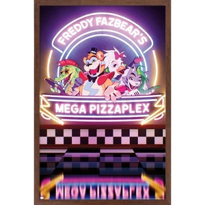 Trends International Five Nights at Freddy's: Security Breach - Mega Pizzaplex Framed Wall Poster Prints - 1 of 4