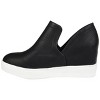 Journee Collection Womens Cardi Round Toe Slip On Wedge Sneakers - 2 of 4