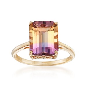 Ross-Simons 3.40 Carat Ametrine Solitaire Ring in 14kt Yellow Gold - 1 of 4