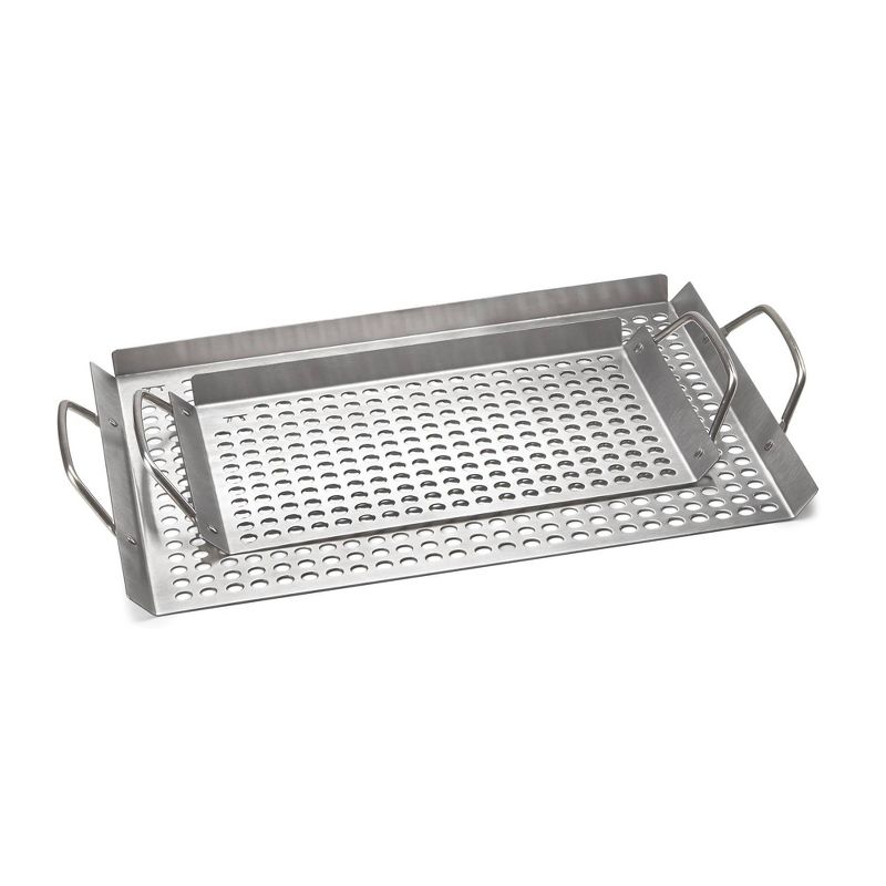 2pc Stainless Steel Grill Grid Set - Outset, 4 of 7