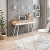 NicBex 45.25 Inch Home Office Writing Desk with Drawer for Bedroom,Study Room,Office,White - 2 of 4