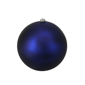 Northlight 10" Shatterproof Matte Christmas Ball Ornament - Blue - 1 of 1