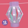 Big Dot of Happiness Spring Easter 3D Hanging Paper Lanterns Banner Kit, 12 Ct Pastel Easter Decorations, DIY Craft Decorating Set with 30 Ft of Cord - 2 of 4