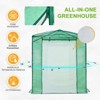 EAGLE PEAK 8'x6' Portable Walk-in Greenhouse, Upgraded Screen Mesh Door, Green - 3 of 4