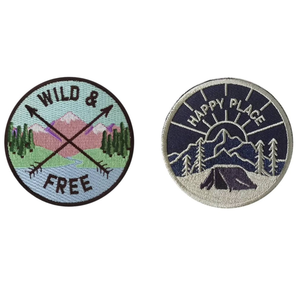 Photos - Accessory HEDi-Pack Hook and Loop Patch 2pk - Wild & Free and Happy Place