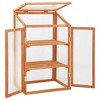vidaXL Greenhouse 23.6"x17.7"x39.4" Firwood - 2 of 4