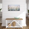Americanflat Floral Canvas Wall Art Featuring White Wildflowers with Hand-Painted Accents - Gallery Wrap - Green, Beige and Blue - Modern Wall Art - 4 of 4