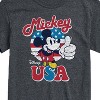 Men's - Disney - Mickey Mouse USA Flag Thumbs Up Short Sleeve Graphic T-Shirt - 2 of 4