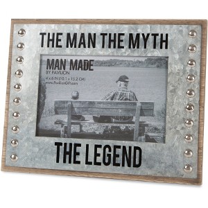Pavilion Gift Company - The Legend - 8.5" x 6.5" Frame (Holds 4" x 6" Photo) - Single Image Frames - 1 of 4