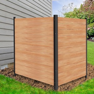 DoCred Air Conditioner Fence, Freestanding Privacy Fence,1-2Panel Wood Screens with Planter Box for Outdoor AC, Trash Can, Pool Equipment Enclosure - 1 of 4