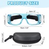 Unique Bargains PC Silicone Adjustable Strap Lightweight Professional Sports Goggles 1 Pc - 2 of 4