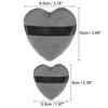 Unique Bargains Soft Heart Shape Puff Loose Powder Blender Beauty Makeup Tool Short Plush 4 Pcs - 4 of 4