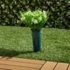 Bright Creations 6 Bundles Faux White Jasmine Shrub Artificial Flowers with 2 Cone Vases, Fake Plant for Cemetery, Outdoor Décor - 2 of 4