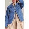 Women's Denim Tie Front Quilted Jacket - In The Beginning - 4 of 4