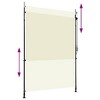 vidaXL Roller Blind Cream Polyester with PA coating 59.1 x 106.3 in - 3 of 4