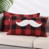 Unique Bargains Plaid Print Decorative Farmhouse Pillowcase 2 Pcs - 2 of 4