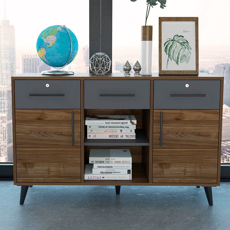 Lindon File Console Table Brown - RST Brands, 3 of 9