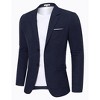 Clearlove Mens Slim Fit Two Button Suit Jacket Classic Notch Lapel Blazer Professional Tailored Dress Coat Wedding Business Formal Wear - 2 of 4