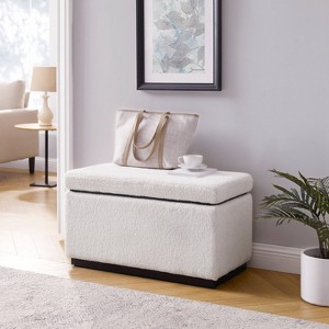 Lucinda Rectangle Storage Ottoman - Linon - 1 of 4