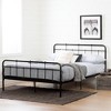 Queen Holland Metal Platform Bed with Headboard Black - South Shore - 2 of 4