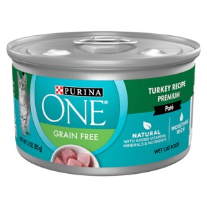 Purina ONE Grain Free Turkey Wet Cat Food - 3oz - 1 of 4