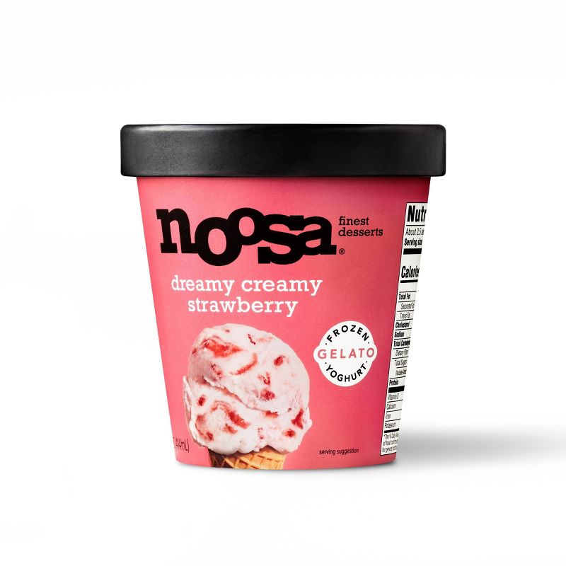 Noosa Frozen Yogurt Gelato Strawberry &#38; Cream - 14oz, 2 of 13