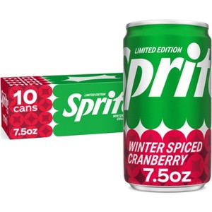 Sprite Winter Spiced Cranberry Soda - 10pk/7.5 fl oz Mini Cans - 1 of 4