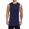 3 Pack Mens Muscle Tank Tops Quick Dry Sleeveless Cut Off Shirts Bodybuilding Gym Workout Shirt - 2 of 4