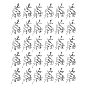Unique Bargains Hollow Leaf Hair Cuffs Dreadlock 30 Pcs - 1 of 4