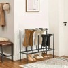 Boersma 2-Tier Free Standing Boot Rack – Black Metal Shoe Storage Organizer for Tall Boots, Sneakers, and Closet Use, Holds Up to 6 Pairs - 2 of 4