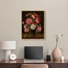 Art Remedy Jacob van Hulsdonck - Roses in a Glass Vase Vintage Classic Roses Wall Art Framed - 2 of 4