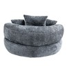 CAVINAS High Back Bean Bag Chair, Lazy Sofa Lounger with Three Pillows for Adults and Kids, Single Sofa Chair, Indoor & Outdoor, Gray - 4 of 4
