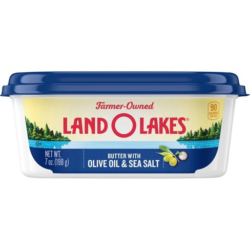 Land O Lakes Spreadable Butter With Olive Oil Sea Salt 7oz Target