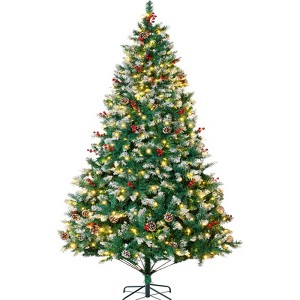 GOTGELIF Charming Green Pre-Lit Christmas Tree Xmas Decoration - 1 of 4