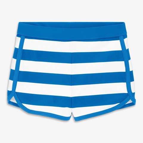 Primary Kids Swim Short In Stripe In Blueberry White Stripe Size 4