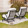 2pk Outdoor Rocking Chairs with Cushions - Lokatse - 3 of 4