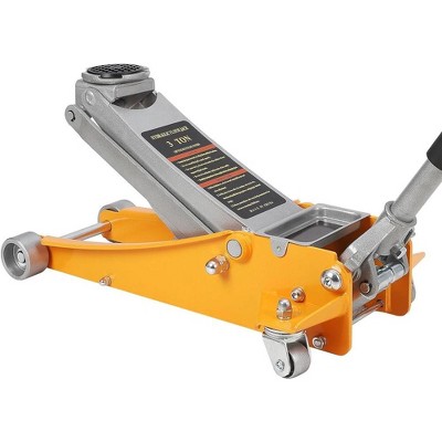 6600 LBS/3 Tons Floor Jack With Hydraulic Dual Piston Quick Lift Pump 3.35"-18.5" Adjustable