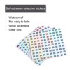 Unique Bargains Office Home Warehouse Self-Adhesive Reflective Sticker 10 Sheets - 3 of 4