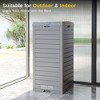 East Oak 31 Gal Resin Outdoor Trash Can Gray - 2 of 4