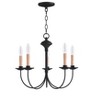 Livex Lighting Heritage 5 - Light Chandelier in  Black - 4 of 4