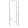 vidaXL 3-Tier Storage Rack over Toilet Silver 20.9 in.x11 in.x66.5 in. - 4 of 4