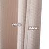 Soft Microfiber Fabric Shower Curtain or Liner with Decorative Embossed Pattern, Water Repellent - 3 of 4