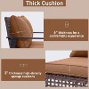Ainfox Outdoor Wicker Loveseat Rocking Chair, Patio Rattan Rocker Chair with Cushions Cozy Rocking Wicker Furniture for Garden Backyard Porch - 4 of 4