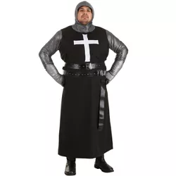 HalloweenCostumes.com 3X  Men  Men's Plus Size Dark Crusader Costume, Black/Gray
